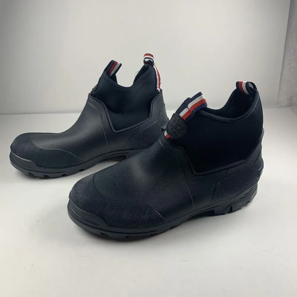 Tommy Hilfiger Candid Rain Boots Women's 10‎ Navy Casual Pull-On Ankle Boots